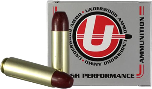 Underwood Ammo Flat Nose Gas Check Black Cherry Coated Hard Cast 380 Grain .50 Beowulf
