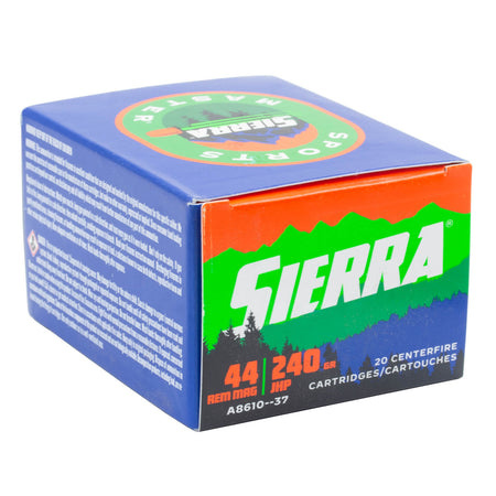 SIERRA A8610-37 SPORTS MASTER 44REM 240GR JHP