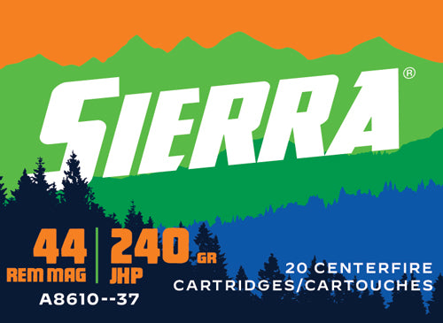 SIERRA A8610-37 SPORTS MASTER 44REM 240GR JHP