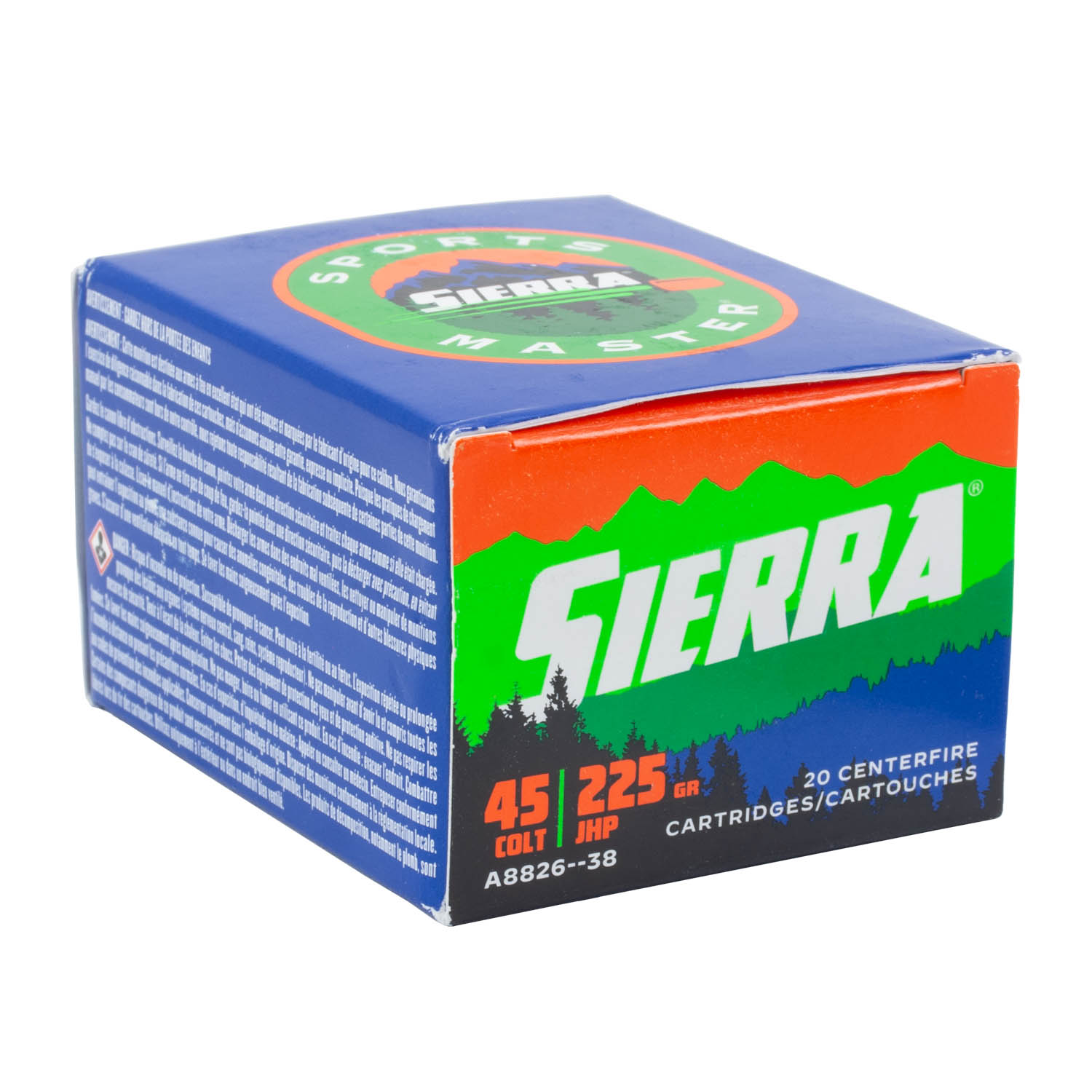 SIERRA A8826-38 SPORTS MASTER 45CLT 225GR JHP