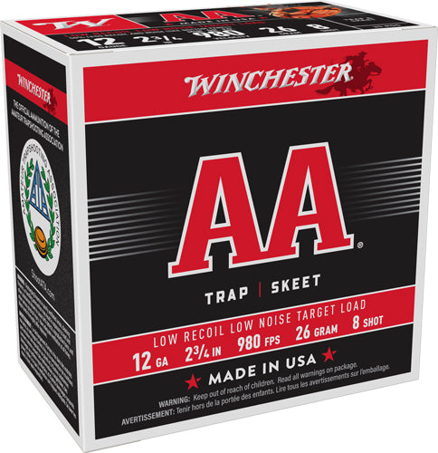 Winchester AA12FL8   12 Gauge  7/8oz #8 980 FPS.