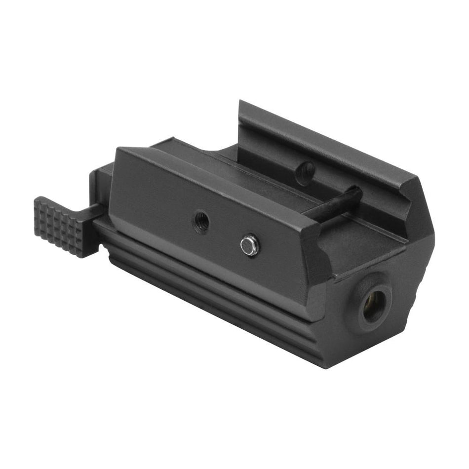 Tactical Pistol Red Laser for Weaver/Picatinny Rail - Adjustable, Aluminum Body