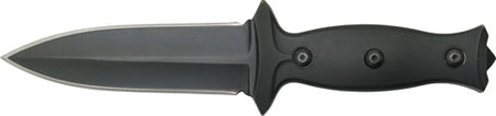 ABKT Elite 3.5" Boot Knife Black Oxide Stainless Steel with Dual Clips