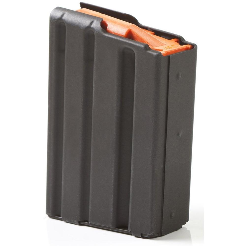 ASC AR Family Rifle Magazine .223 Remington 10-Round Black Aluminum Orange Follower