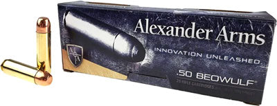 Alexander Arms Round Shoulder Flat Point 350 Grain .50 Beowulf 1750 fps