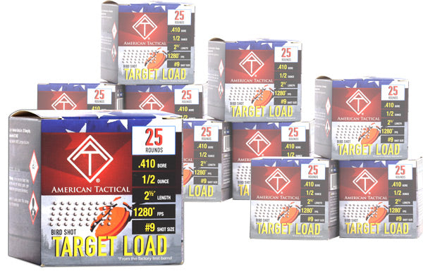 ATI Target Load Shotgun Ammo .410 Bore 2.5 in 1/2 oz #9