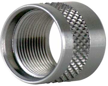 ODIN 5/8x24 Stainless Steel Knurled Thread Protector