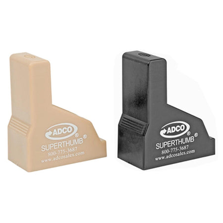 Adco ST1PR Super Thumb Pistol Magazine Loader Unloader 2-Pack Black/Tan