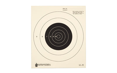 Action Target B-16 NRA 25-Yard Slow Fire Pistol Target, Heavy Tagboard, 10.5"x12", 100-Pack