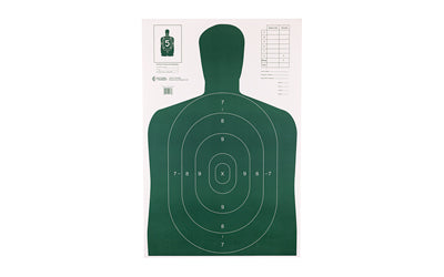 Action Target B-27E Green Silhouette Economy Shooting Target, 23"x35", 100-Pack B-27EGREEN-100