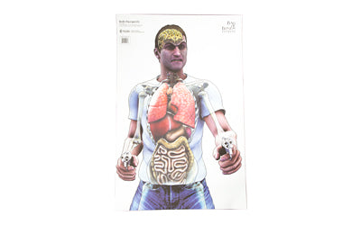 Action Target Bag of Bones Range Threat Target, 23"x35", Multi-Color, 100-Count BOB-TARGET01-100