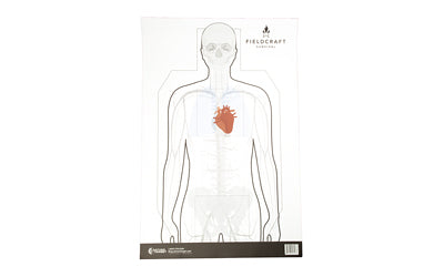 Action Target Fieldcraft Survival Training Paper Target, Double Sided, 23"x35", 100-Count FLDC-P-100