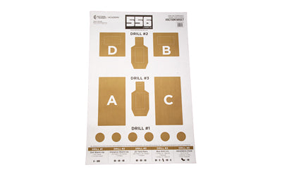 Action Target 556 Lab Training Targets, 100-Count Pack, Brown and White GS-556TRALAB-100