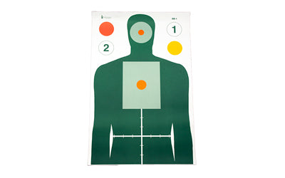 Action Target Advanced Skill Builder Training Target, MN Criminal Justice, Multi Color, 23"x35", 100 Count SB-1-100