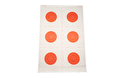 Action Target Six Bull's-Eye Military Training Paper Target, 23"x35", 100-Pack SR-21C6T-RD-100
