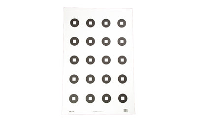 Action Target 3" Aimpoint Dot Military Paper Training Target, Black and White, 23"x35", 100-Pack VB-320-100