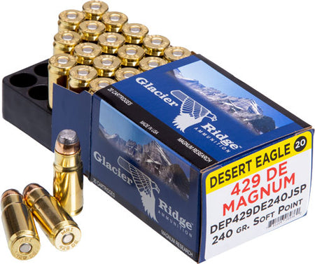Magnum Research Desert Eagle .429 DE 240 grain Jacketed Soft Point ammunition