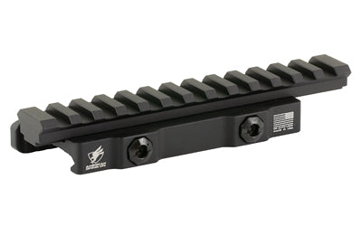 American Defense Mfg. Quick Detach Extended Riser Mount, Picatinny, 5.5" Rail, Black, for EOTech and Magnifiers AD-1700-XLR-STD