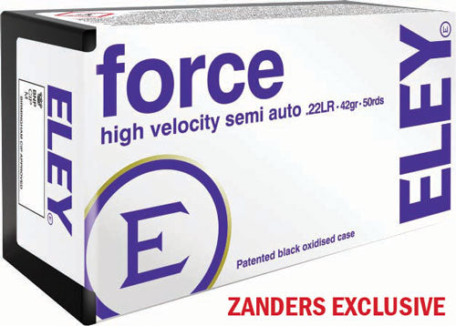 Eley Force .22 Long Rifle 42 grain Round Nose High-velocity semi-auto ammunition