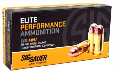 Sig Sauer Elite Performance Ball Full Metal Jacket 180 Grain .40 S&W 985 fps