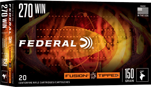 Federal Fusion Tipped .270 Winchester 150 grain Polymer Tip ammunition