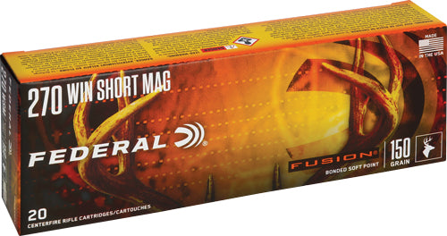 Federal Fusion .270 WSM 150 grain Bonded Soft Point ammunition