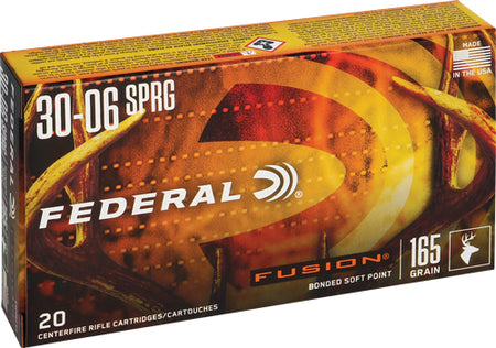 Federal Boat Tail Fusion Soft Point 165 Grain .30-06 Springfield 2790 fps
