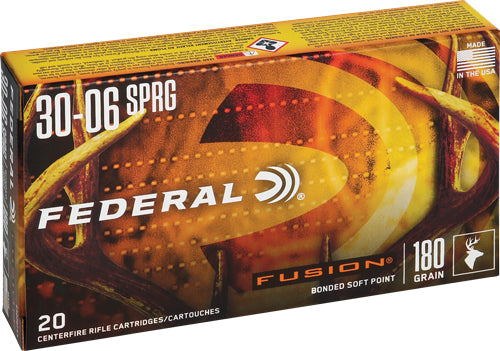 Federal Boat Tail Fusion Soft Point 180 Grain .30-06 Springfield 2700 fps