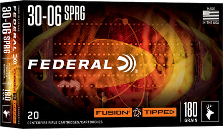 Federal Fusion Tipped .30-06 Springfield 180 grain Polymer Tip ammunition