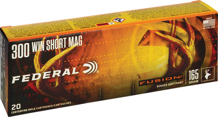 Federal Fusion .300 WSM 165 grain Bonded Soft Point ammunition