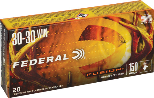 Federal Fusion Flat Nose Fusion Soft Point 150 Grain .30-30 Winchester 2390 fps