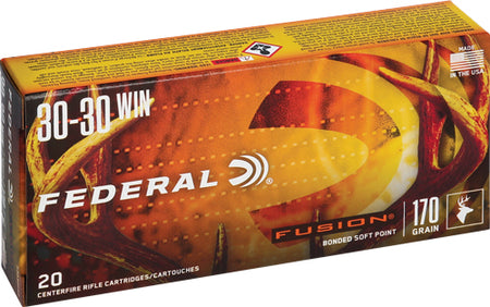 Federal Fusion .30-30 Winchester 170 grain Bonded Soft Point ammunition