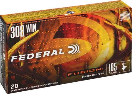 Federal Boat Tail Fusion Soft Point 165 Grain .308 Win / 7.62x51mm 2700 fps