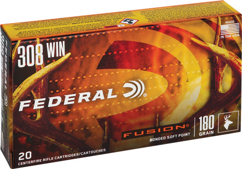 Federal Boat Tail Fusion Soft Point 180 Grain .308 Win / 7.62x51mm 2600 fps