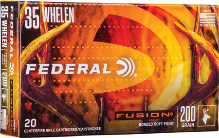Federal Fusion Jacketed Soft Point 200 Grain .35 Whelen