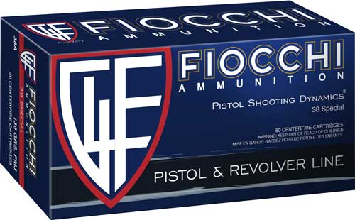Fiocchi Defense Dynamics Jacketed Hollow Point 158 Grain .38 Special 850 fps