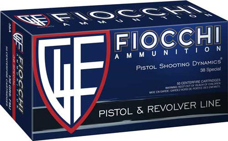 Fiocchi Defense Dynamics Jacketed Hollow Point 158 Grain .38 Special 850 fps