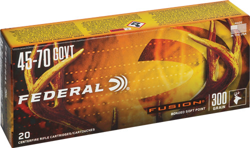 Federal Boat Tail Fusion Soft Point 300 Grain .45-70 Government 1850 fps