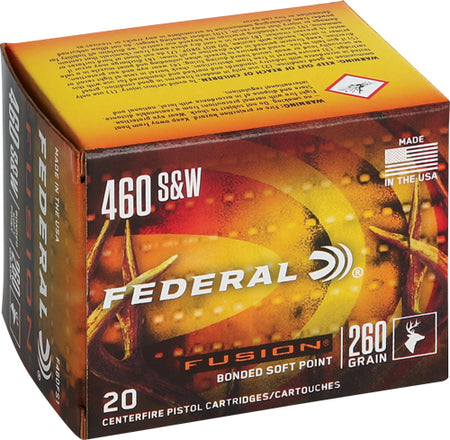 Federal Fusion Fusion Soft Point 260 Grain .460 S&W Mag 1600 fps