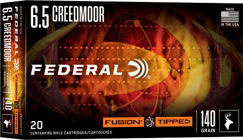 Federal Fusion Tipped 6.5mm Creedmoor 140 grain Polymer Tip ammunition