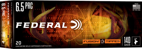 Federal Fusion Tipped 6.5 PRC 140 grain Polymer Tip ammunition