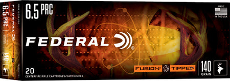 Federal Fusion Tipped 6.5 PRC 140 grain Polymer Tip ammunition