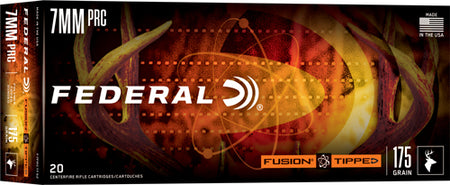 Federal Fusion Tipped 7mm PRC 175 grain Polymer Tip ammunition