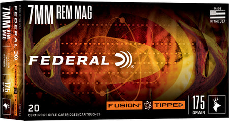 Federal Fusion Tipped 7mm Remington Mag 175 grain Polymer Tip ammunition