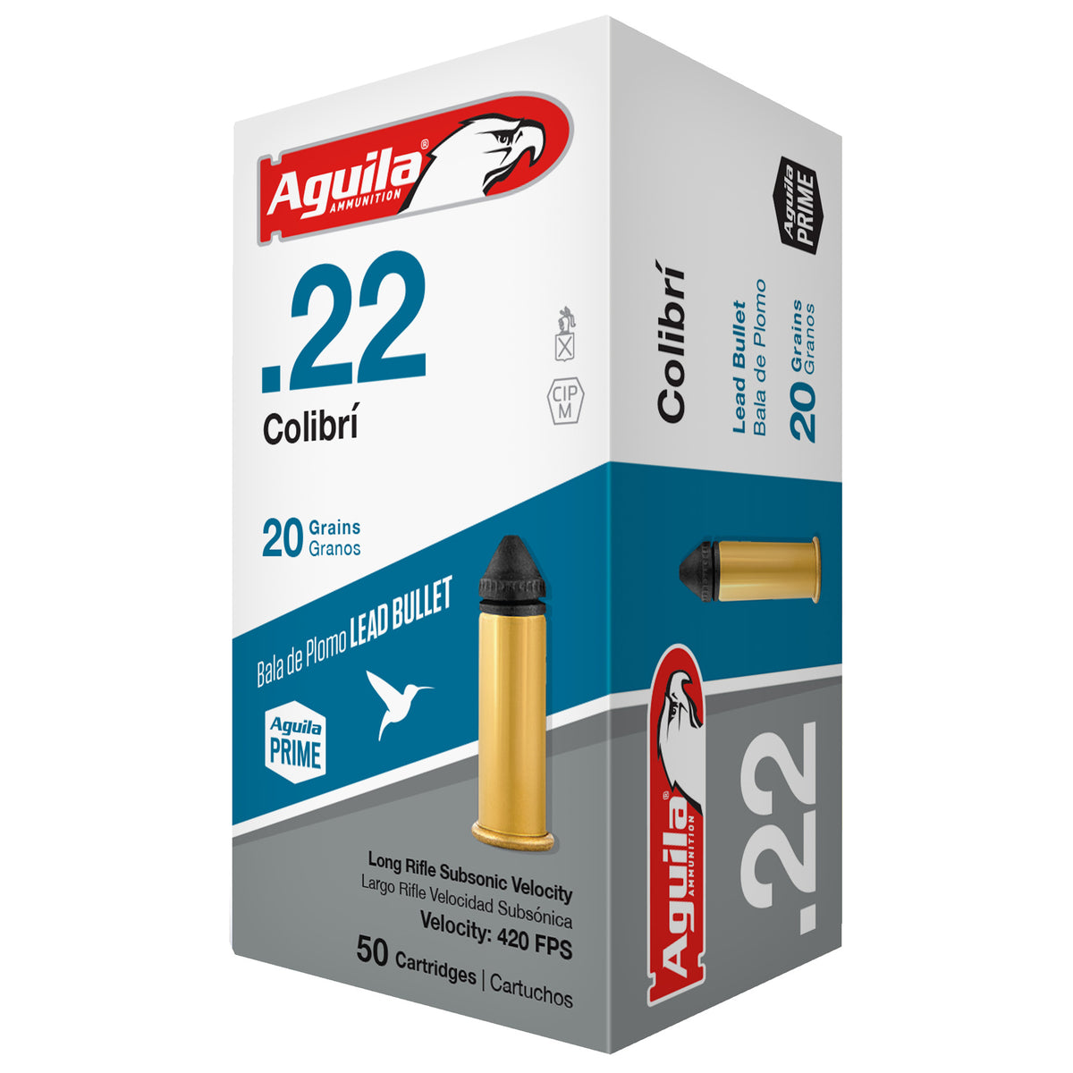 Aguila Colibri .22 Long Rifle 20 grain Lead Round Nose ammunition