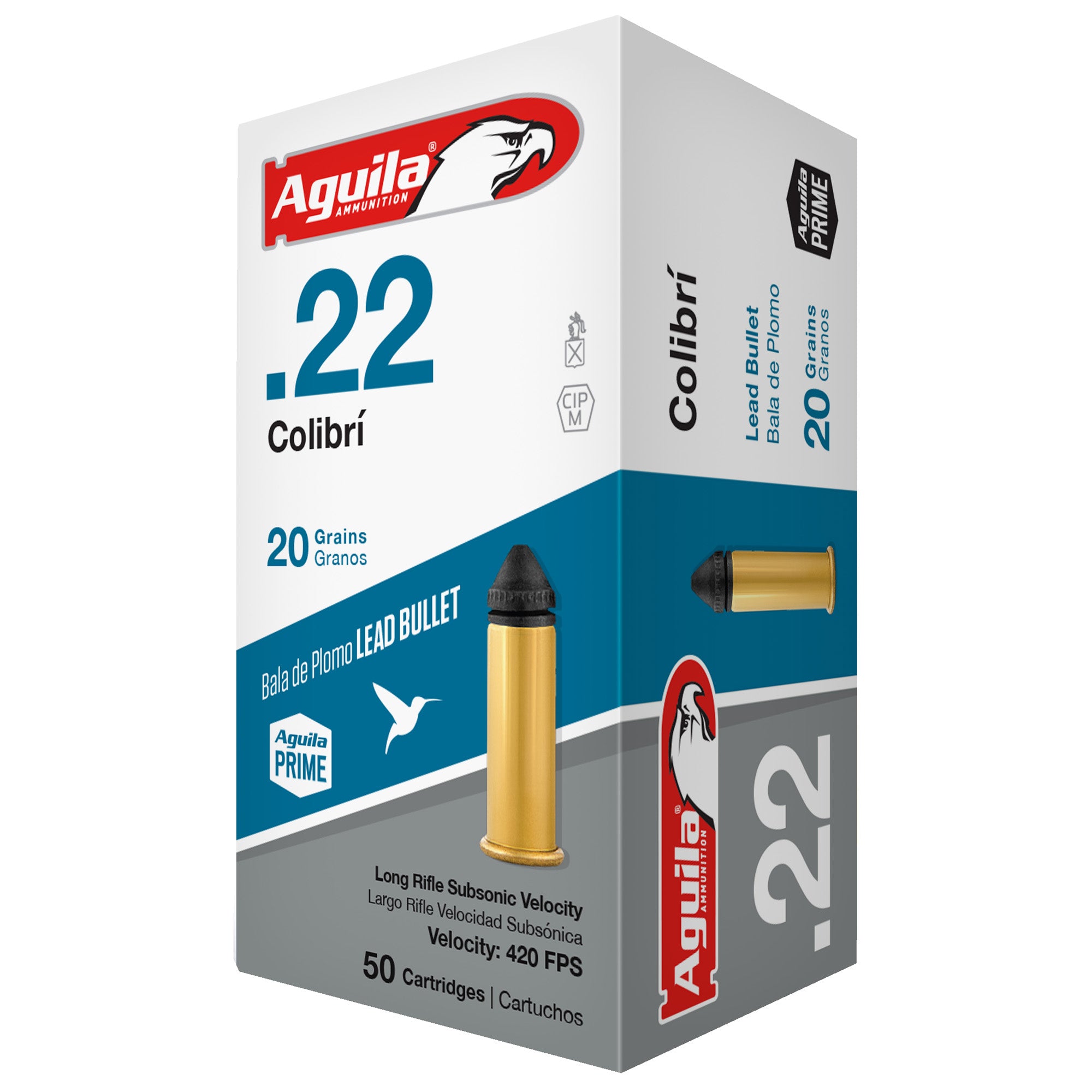Aguila Colibri .22 Long Rifle 20 grain Lead Round Nose ammunition