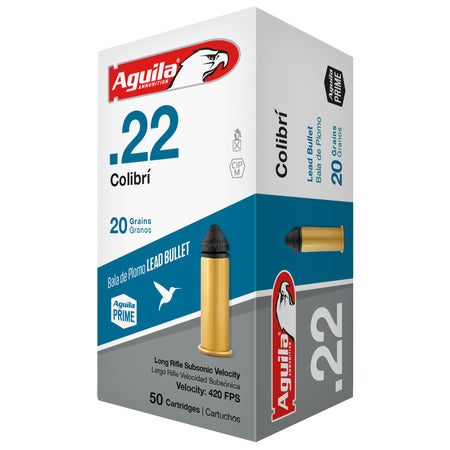 Aguila Colibri .22 Long Rifle 20 grain Lead Round Nose ammunition
