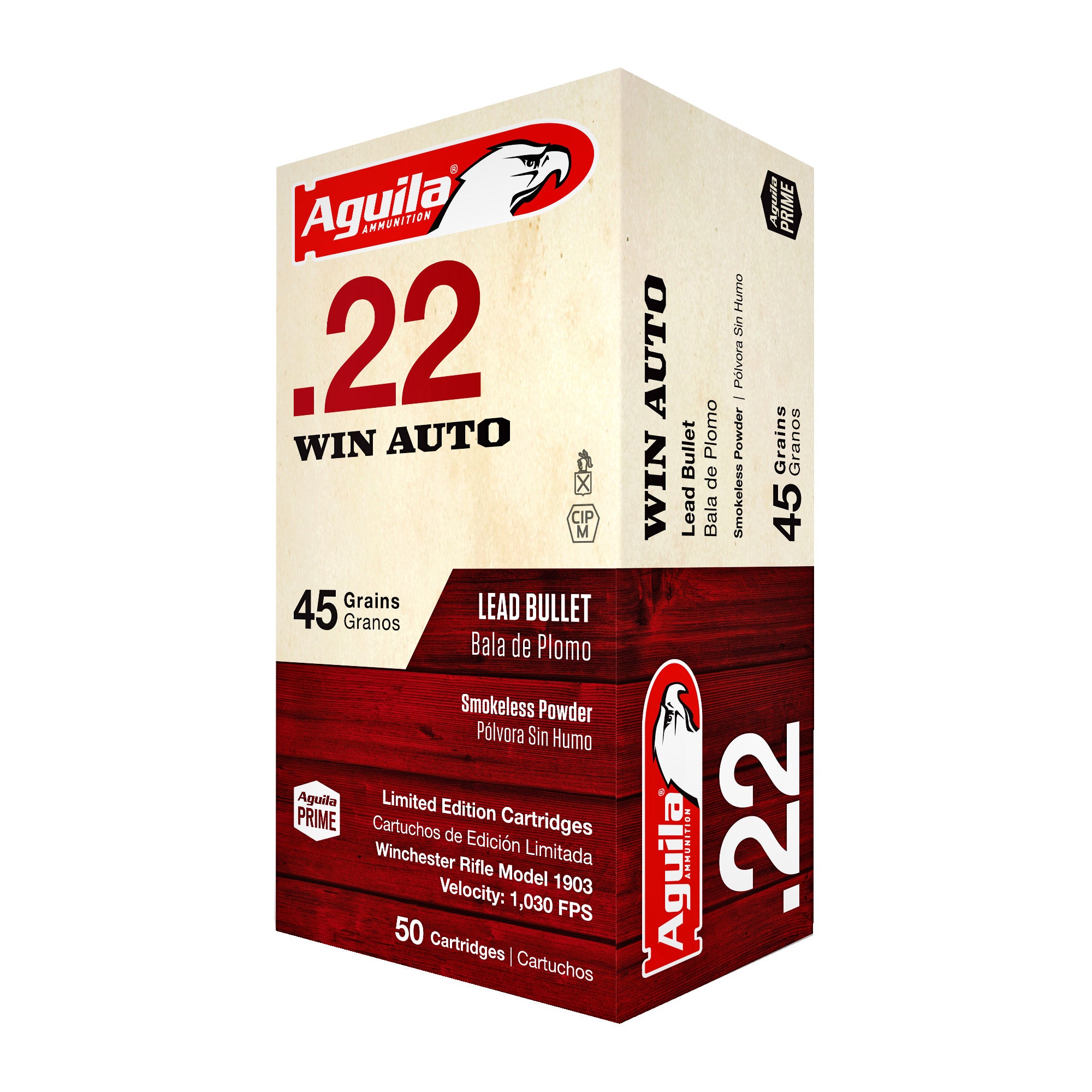 Aguila Target & Range .22 Win Auto 45 grain Lead Round Nose ammunition