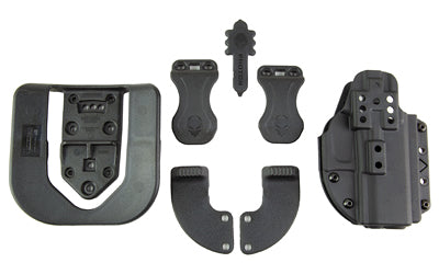 Alien Gear Holsters Photon Appendix Carry Holster, GLOCK 43/43X MOS, No-Light, Optics Cut, Black Polymer, Ambidextrous PHO-0759-L0-D