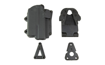 Rapid Force Duty Holster Level 2, GLOCK 17/22/47 w/ Compact Light, Right Hand, Polymer, Black